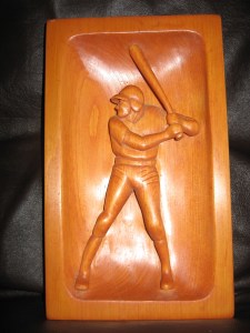Baseball batter - carving 3