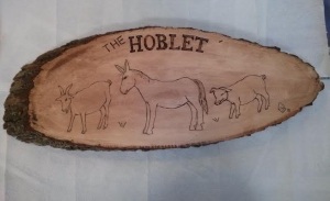 New sign for The Hoblet, March, 2015